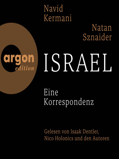 Title details for Israel--Eine Korrespondenz (Ungekürzte Lesung) by Navid Kermani - Wait list